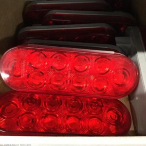 LED S/T/T Red 6" Oval